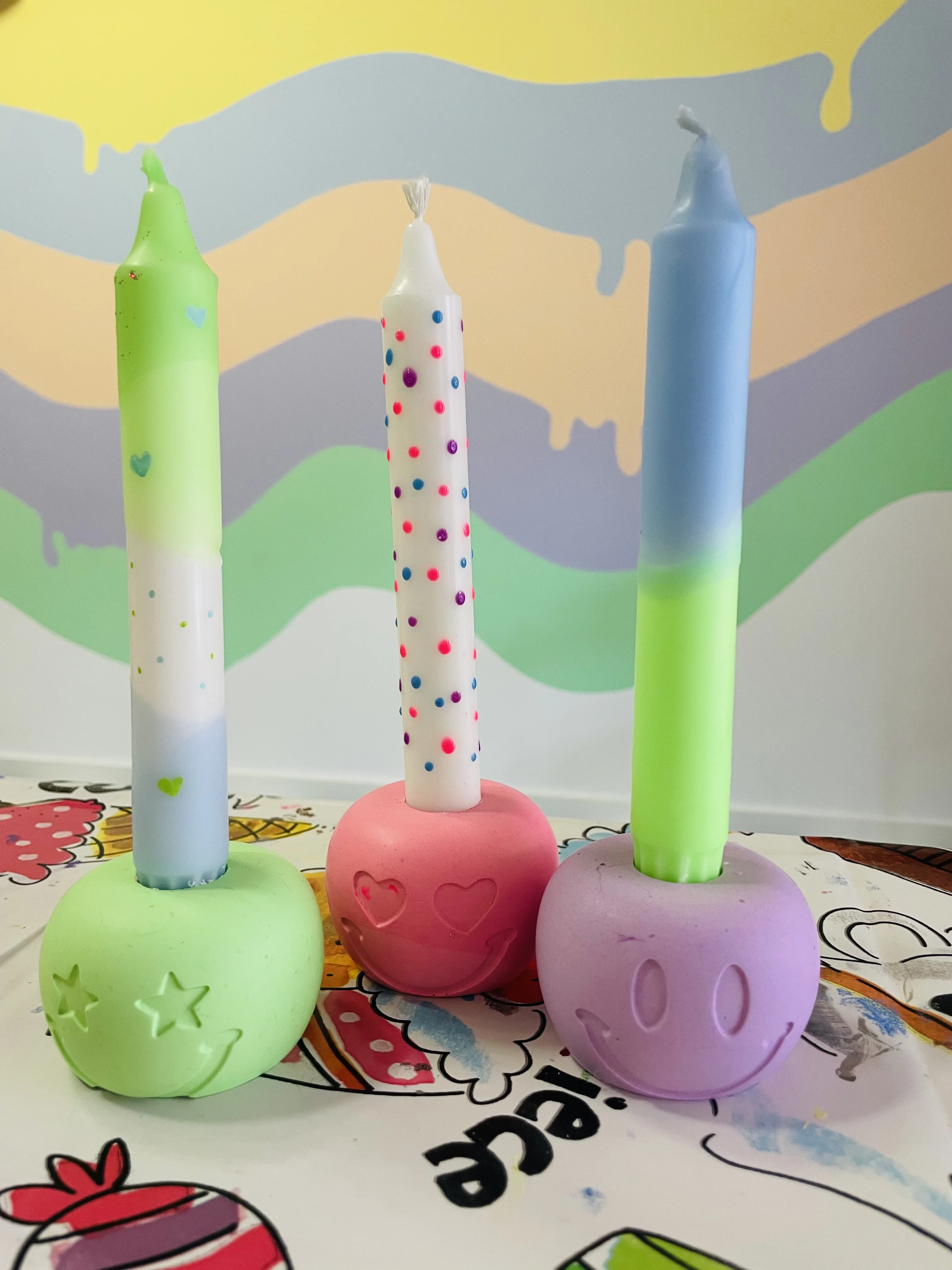 Kinderfeestje Kinderfeestje kaarsen dippen