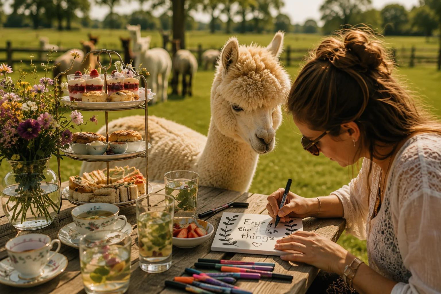 Alpaca’s aaien, high tea en tegeltjes pimpen. *zomer activiteit*