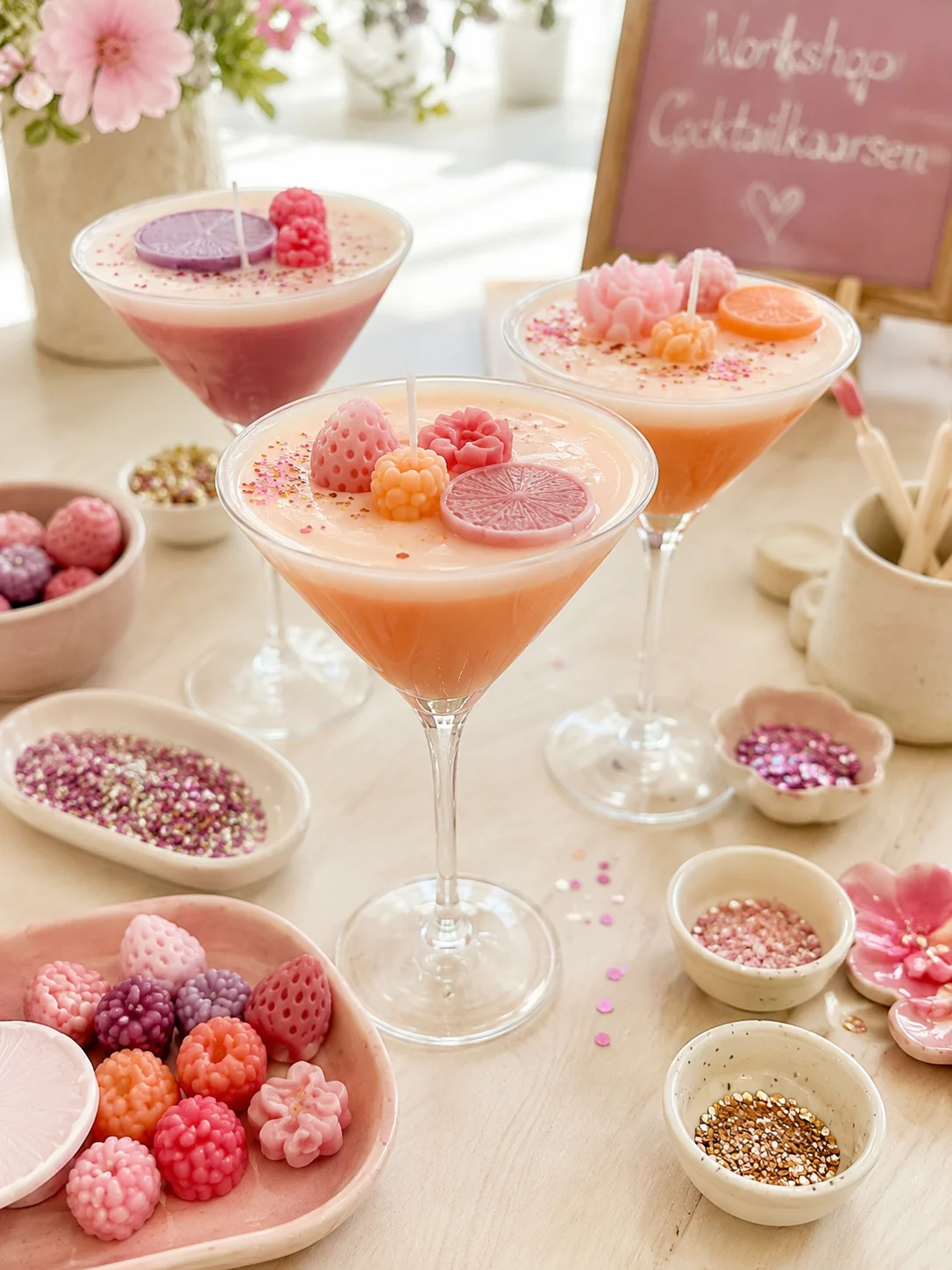 Workshop Cocktail kaars maken